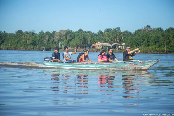 Visita à ilha do Pirocaba